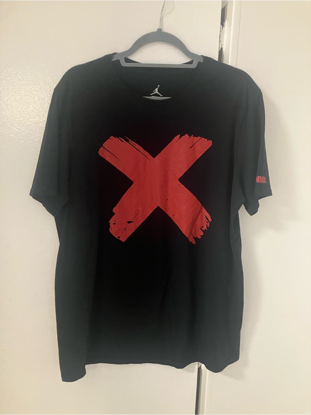 Nike Air Jordan Vintage Banned I Black Bred T-shirt Mens Limited Distressed Sz L